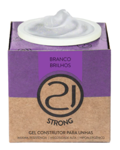 N21 - Ecoline Strong Gel - Branco Brilhos 34g